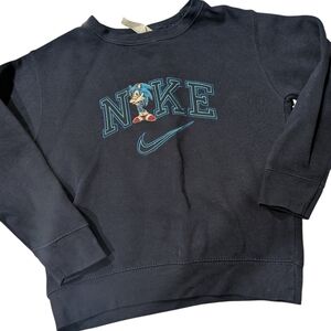 Rare Nike Navy Sweatshirt with Sonic Design